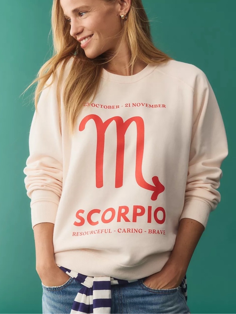 Anthropologie Scorpio Graphic Crewneck Small